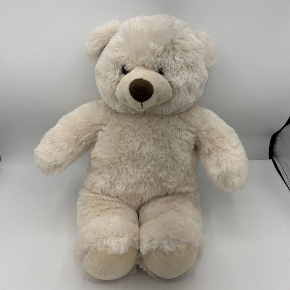 Build A Bear Teddy Bear Plush Off White Cream Stuffed Animal Stuffie 15"